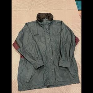 Vintage Columbia Longs Peak Blue Teal Purple Winter Coat Ski Jacket Women Large